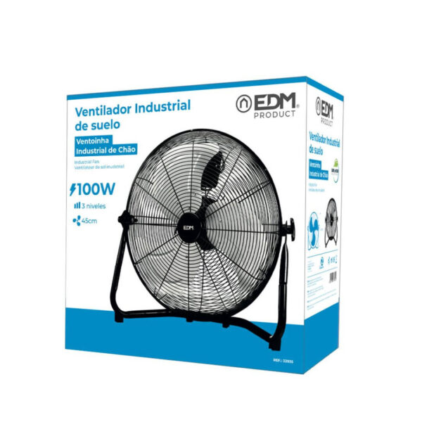 Ventilador-Industrial-de-suelo-color-negro-potencia-100W-33935-EDM-01833935