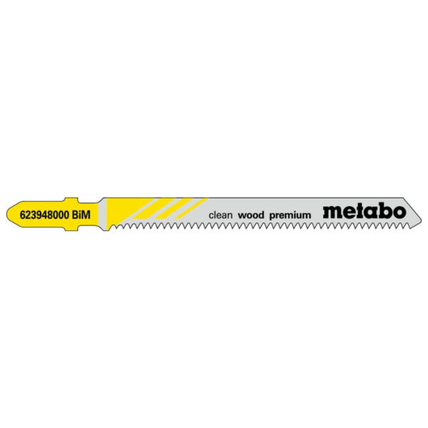 Hoja para sierra de calar "CLEAN WOOD PREMIUM" 74/1,7mm (5Uds) Metabo 623948000