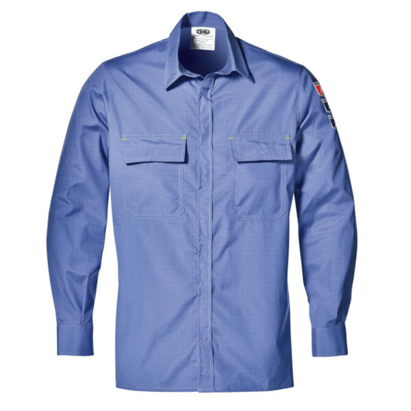Camisa Polytech Sir Safety System MC5729N7 azul claro