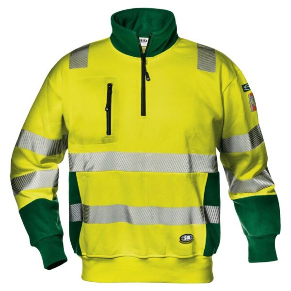 Sudadera Funny Sir Safety System MC3912EF amarillo hv/verde