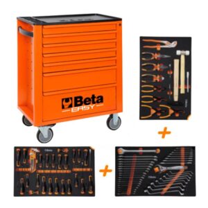 Carro-de-herramientas-2400EHIberia2-7-cajones-con-240-herramientas-color-naranja-Beta-024002030
